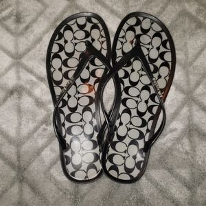 Coach flip flops
